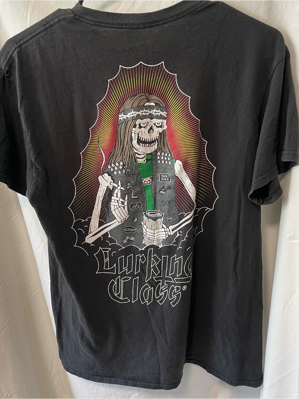 Lurking Class Black Graphic Skeleton Tee - Men's